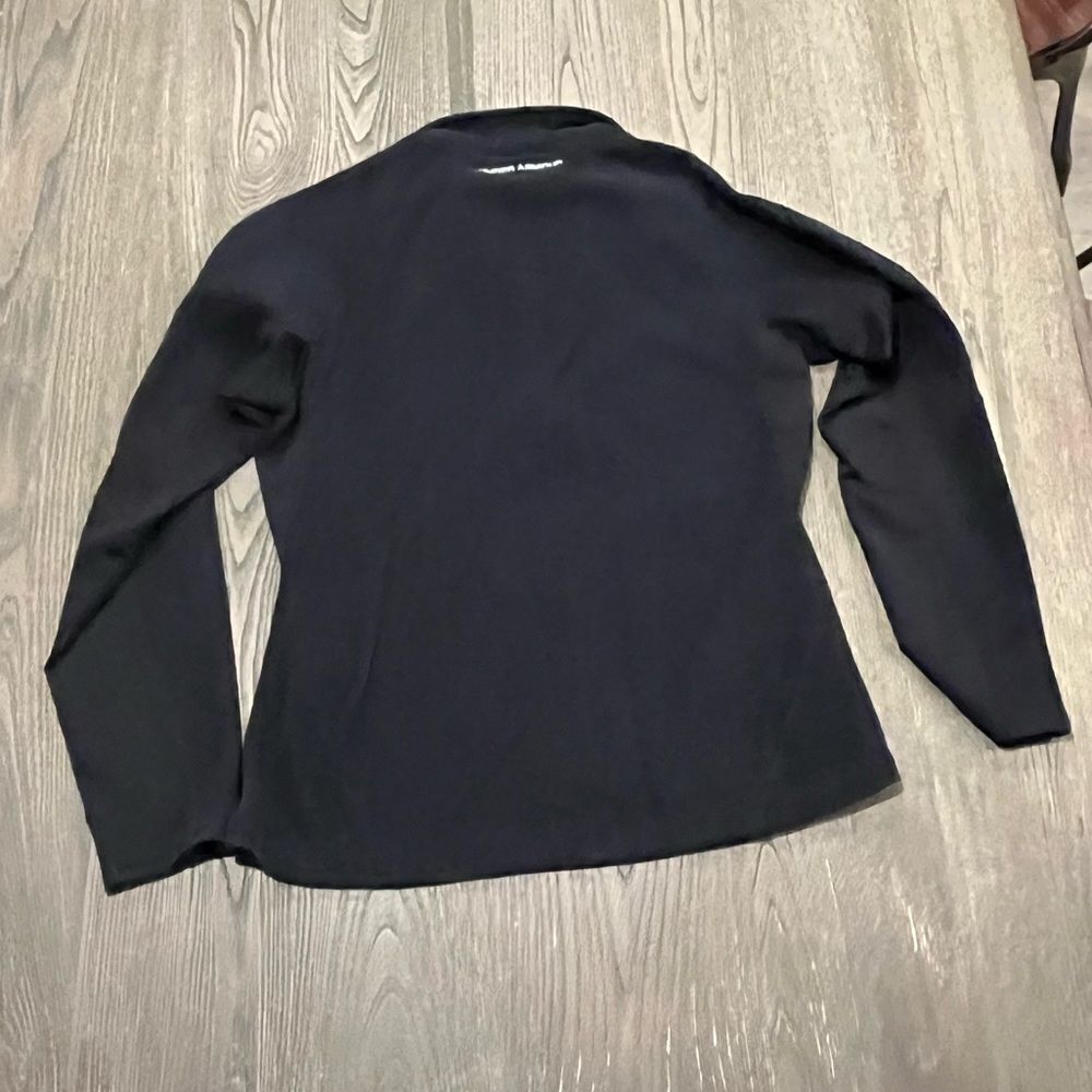 Under Armour Sweatshirt 1/4 Zip Pullover Long Sleeve Chest Logo Black Medium - Picture 3 of 6
